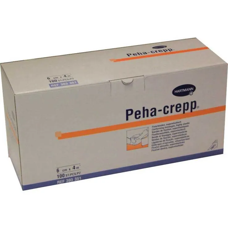 Peha Crepp Fixierbinde 6 cm x 4 m comp.verpackt, 100 St