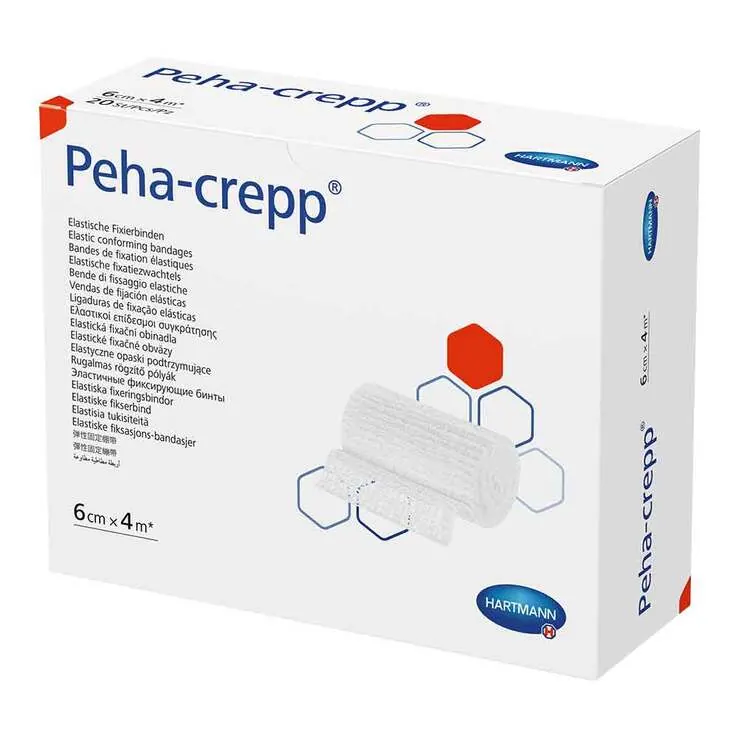 Peha Crepp Fixierbinde 8 cm x 4 m comp.verpackt, 100 St