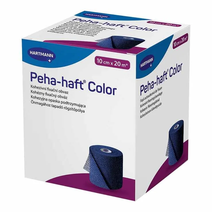 Peha Haft Color Fixierbinde latexf.10 cm x 20 m blau, 1 St