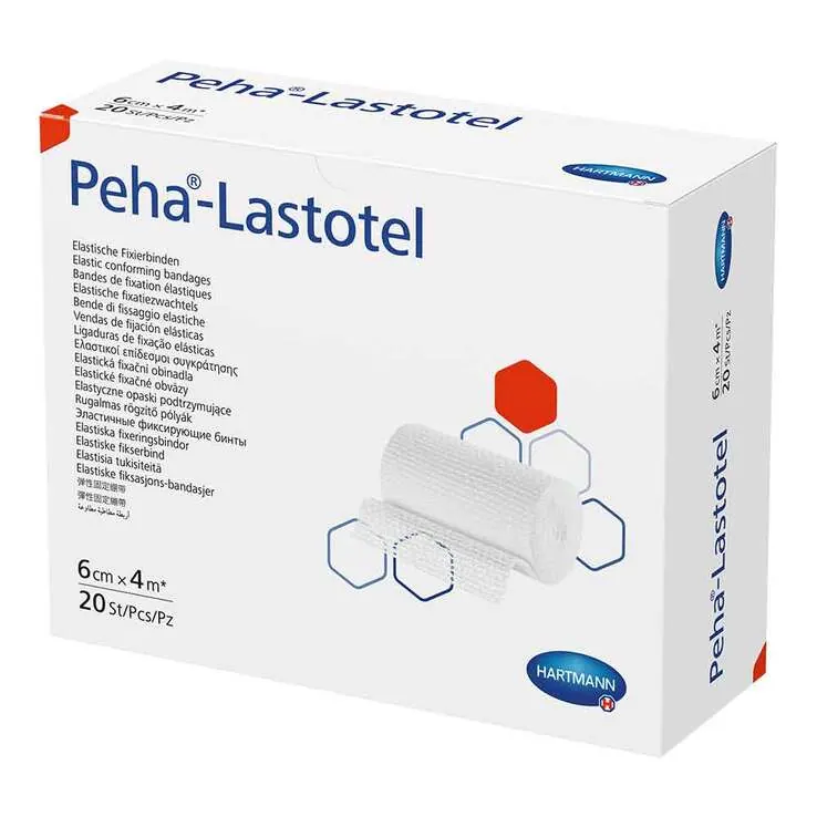 Peha-Lastotel Fixierbinde 6 cm x 4 m, 20 St