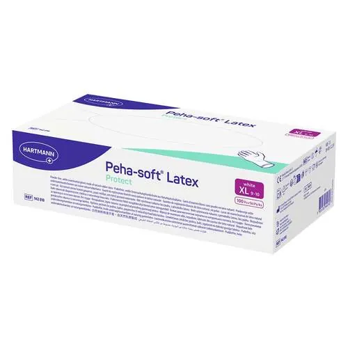Peha-Soft Latex protect Untersuchungshandschuhe unsteril pf XL, 100 St