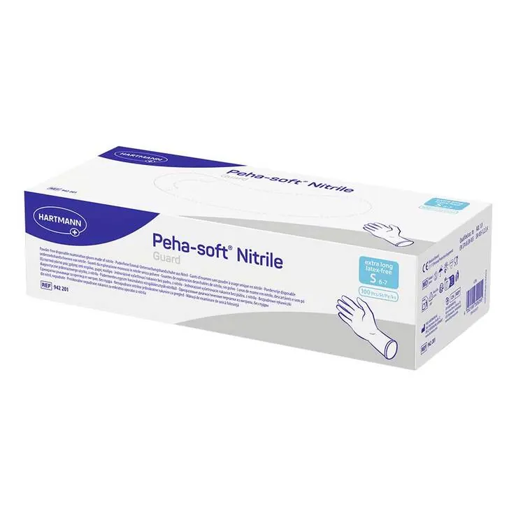 Peha Soft nitrile guard Untersuchungshandschuhe puderfrei unsteril S, 100 St