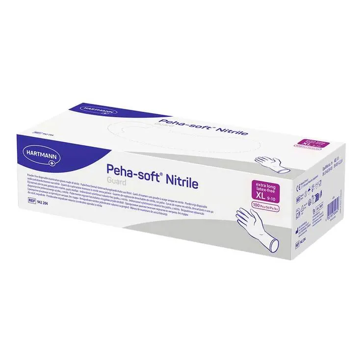 Peha Soft nitrile guard Untersuchungshandschuhe puderfrei unsteril XL, 100 St