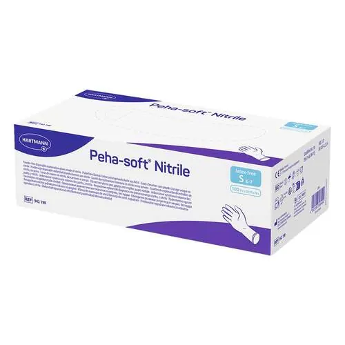 Peha-Soft nitrile Unt.Handschuhe unste.puderfrei S, 100 St