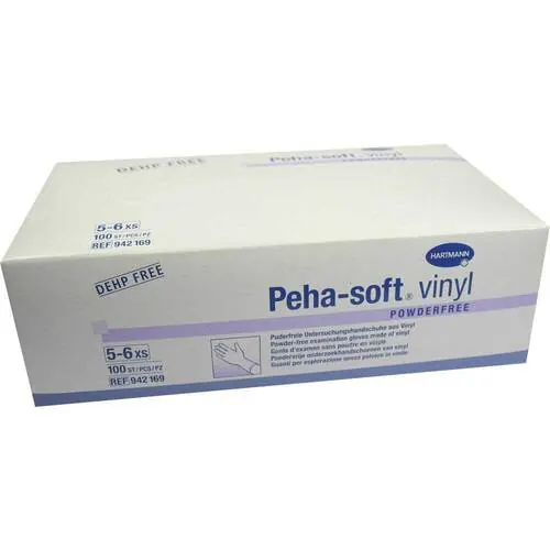Peha-Soft Vinyl Untersuchungshandschuhe unste.puderfrei XS, 100 St
