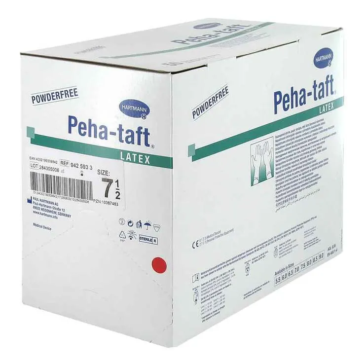Peha-Taft latex Op-Handschuhe Größe 7,5, 50X2 St