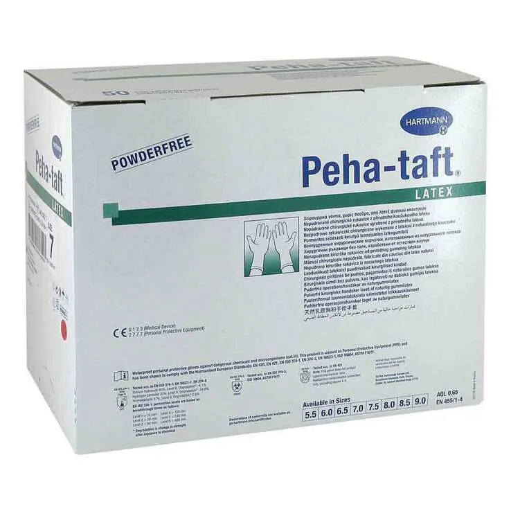 Peha-Taft latex Op-Handschuhe Größe 7, 50X2 St