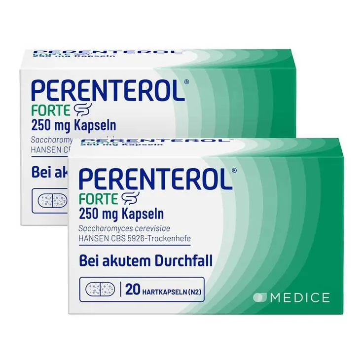 Perenterol forte 250 mg bei akutem Durchfall & zur Vorbeugung, 2x20 St