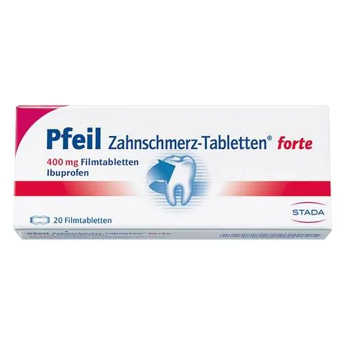 Pfeil Zahnschmerz-Tabletten forte Filmtabletten, 20 St