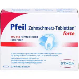 PFEILZahnschmerz-TablettenforteFilmtabletten10St
