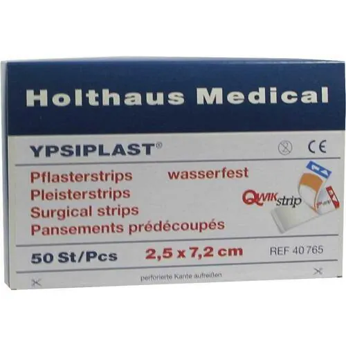 Pflasterstrips Ypsiplast wasserfest 2,5x7,2 cm, 50 St