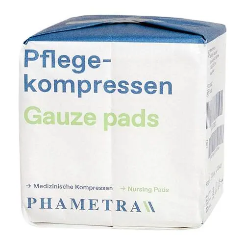 Pflegekompressen Vlies 10x10 cm unsteril 4fach, 100 St