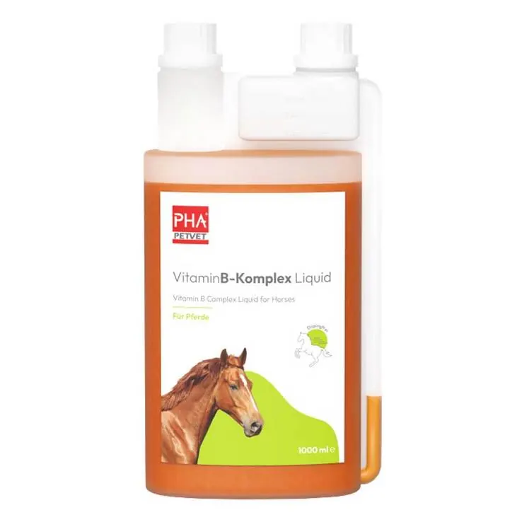 PHA Vitamin B Komplex Liquid für Pferde, 1000 ml