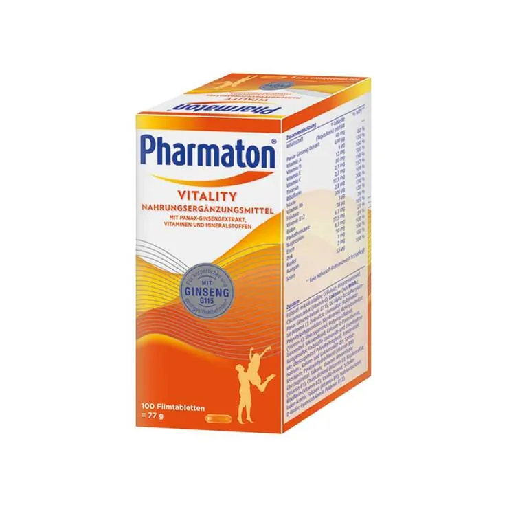 Pharmaton mit Ginseng-Extrakt und Vitaminen, 100 St