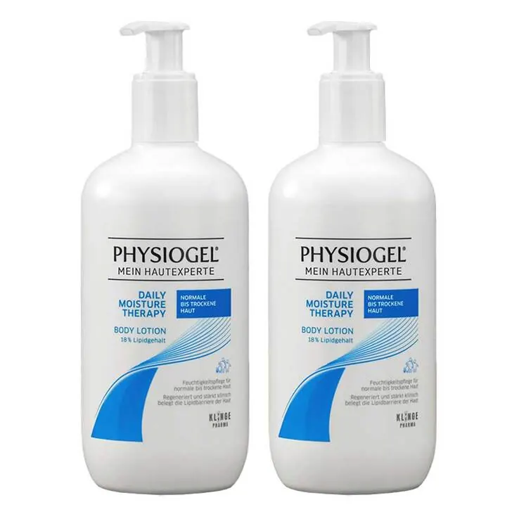 Physiogel Daily Moisture Therapy Body Lotion für normale Haut, 2x400 ml