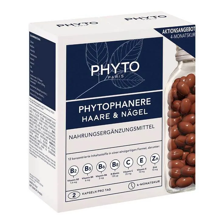 Phytophanere Duo Haare + Nägel Kapseln, 2X120 St