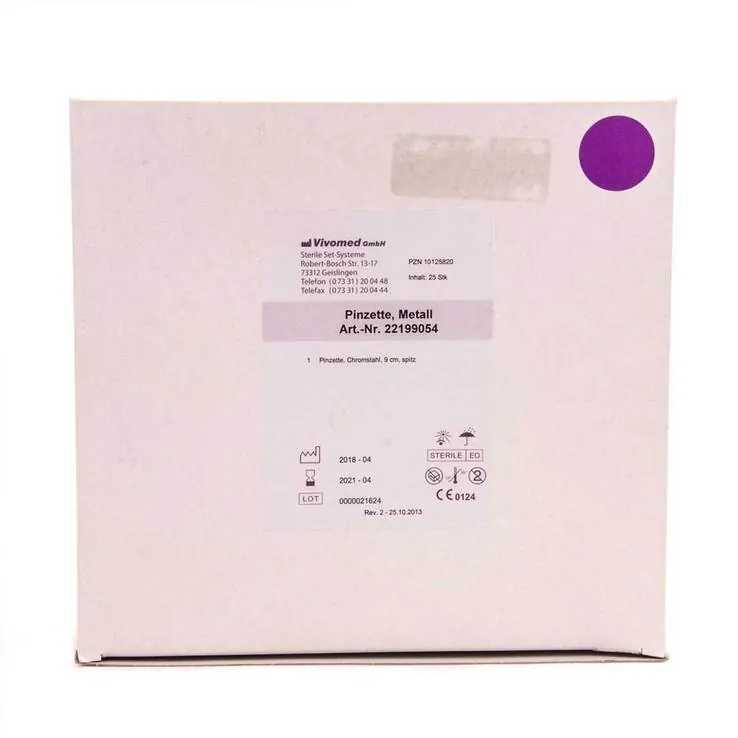 Pinzette Einmal Metall steril, 25 St