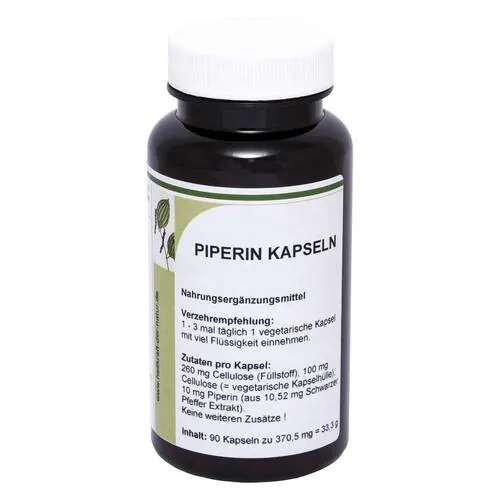 PIPERIN schwarz Pfeffer Extrakt Kapseln, 90 St