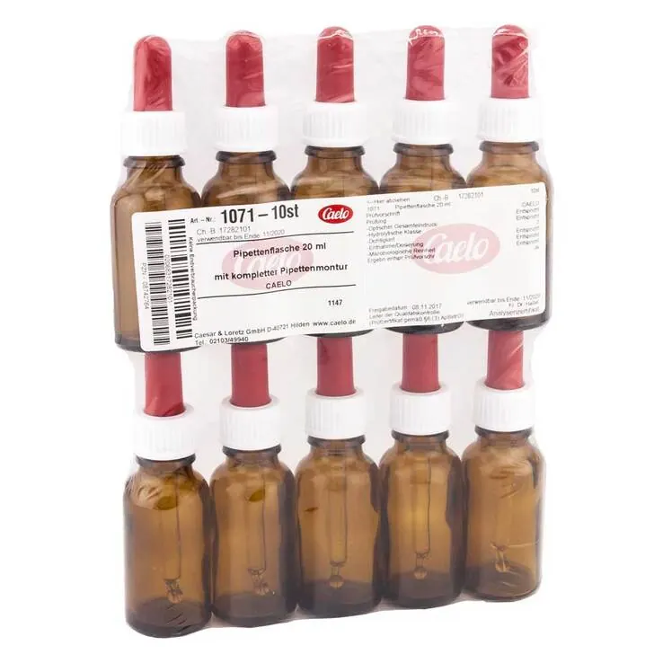 Pipettenflasche 20 ml mit kompl.Pipettenmontur, 10 St