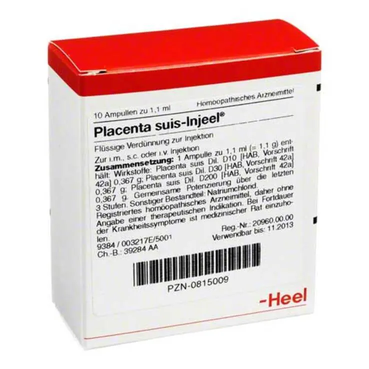 Placenta Suis Injeel Ampullen, 10 St