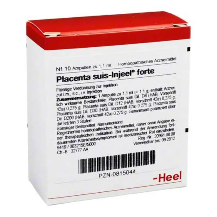 Placenta Suis Injeel forte Ampullen, 10 St