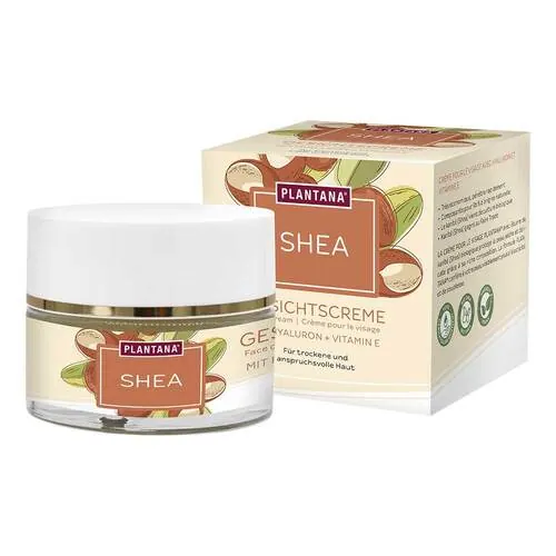 PLANTANA Shea Gesichtscreme Hyaluron & Vitamin-E, 50 ml