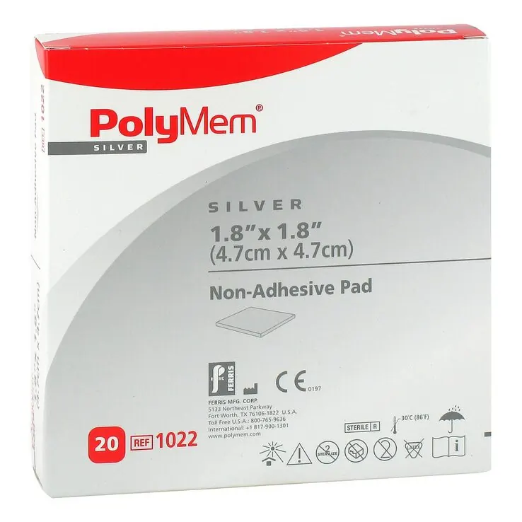 Polymem Silber Pad 5x5cm, 20 St