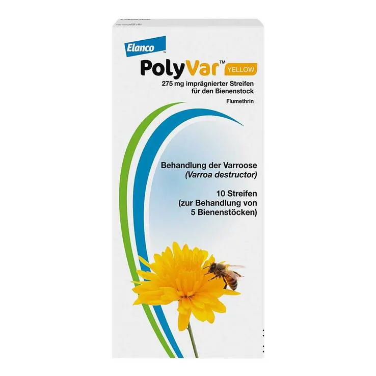 PolyVar YELLOW gegen Milben für den Bienenstock, 10 St
