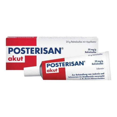 Posterisan akut 50 mg / g Rektalsalbe, 25 g