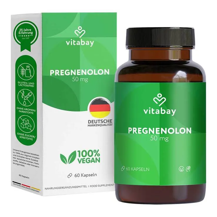 Pregnenolon 50 mg hochdosiert Kapseln, 120 St