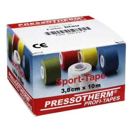 Pressotherm Sport-Tape 3,8 cmx10 m blau, 1 St