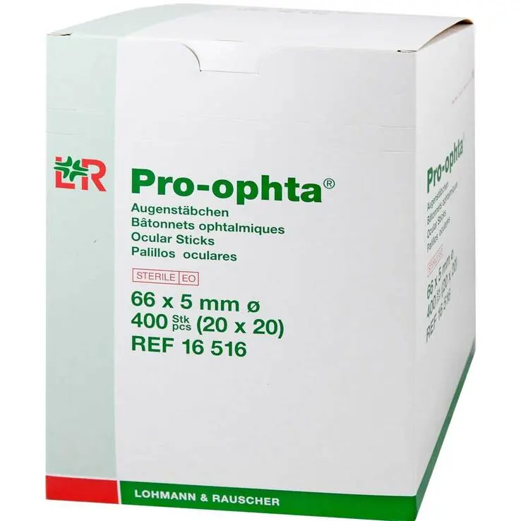 Pro Ophta Augenstäbchen steril 16516, 400 St