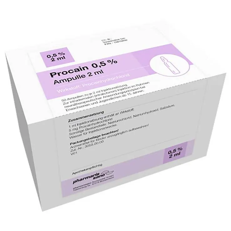Procain 0,5% Injektionslösung Ampulle 2 ml, 50X2 ml