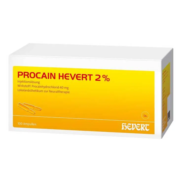 Procain Hevert 2% Injektionslösung Ampullen, 100X2 ml