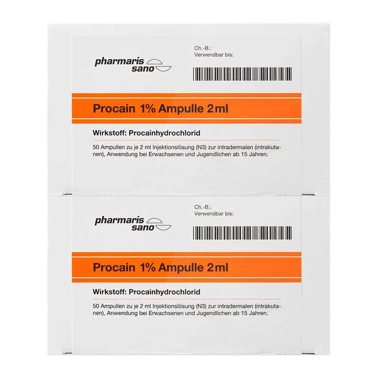 Procain pharmarissano 1% Injektionslösung Ampullen 2 ml, 100X2 ml