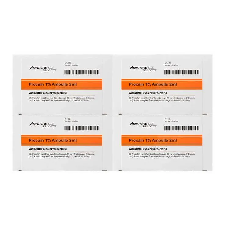 Procain pharmarissano 1% Injektionslösung Ampullen 2 ml, 200X2 ml