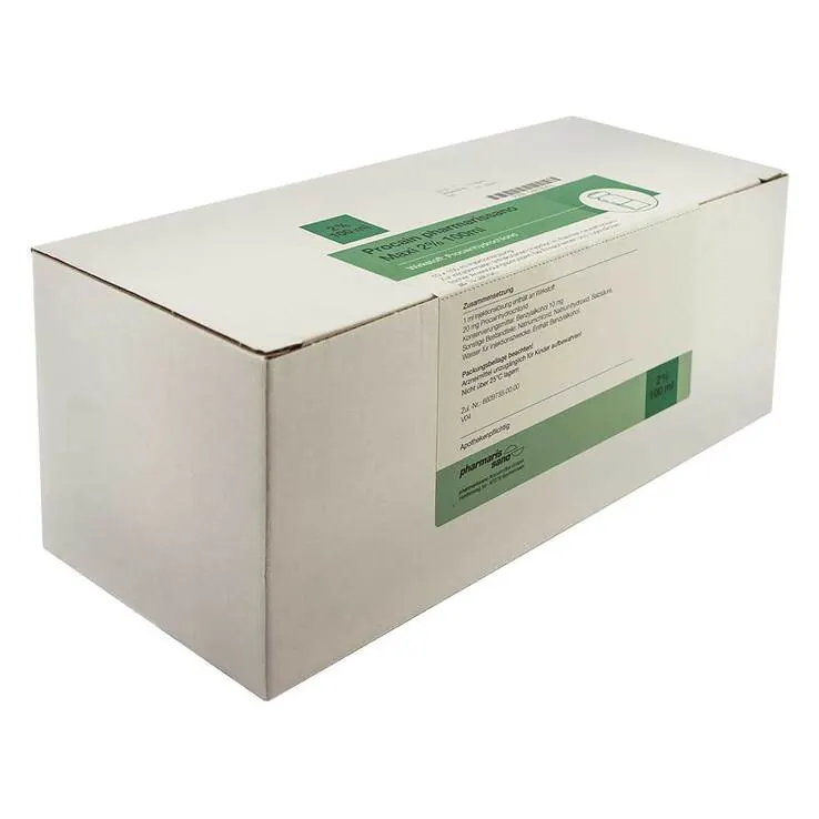 Procain pharmarissano 2% Maxi Injektionslösung Fla.100 ml, 10X100 ml