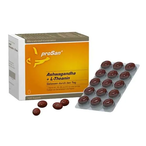 Prosan Ashwagandha + L-Theanin Kapseln, 120 St
