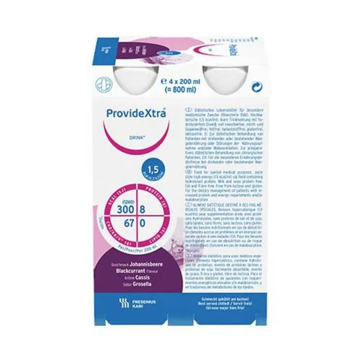 Provide Xtra Drink Johannisbeere Trinkflasche, 6X4X200 ml