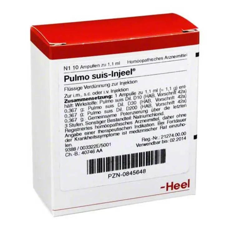 Pulmo Suis Injeel Ampullen, 10 St