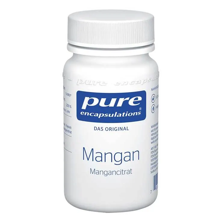 Pure Encapsulations Mangan Mangancitrat Kapseln, 60 St