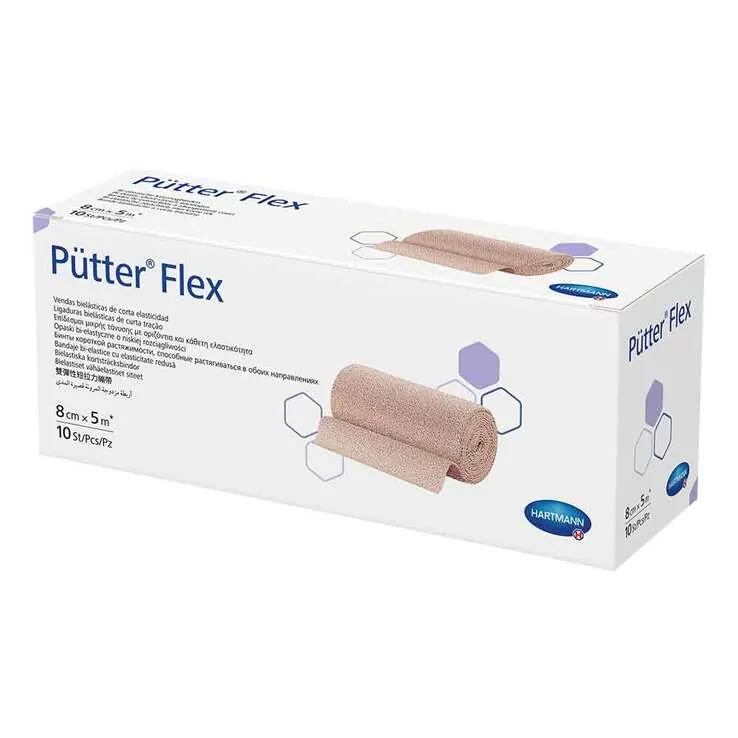 Pütter Flex Binde 8 cm x 5 m, 10 St