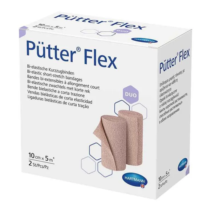 Pütter Flex Duo Binde 10 cm x 5 m, 2 St