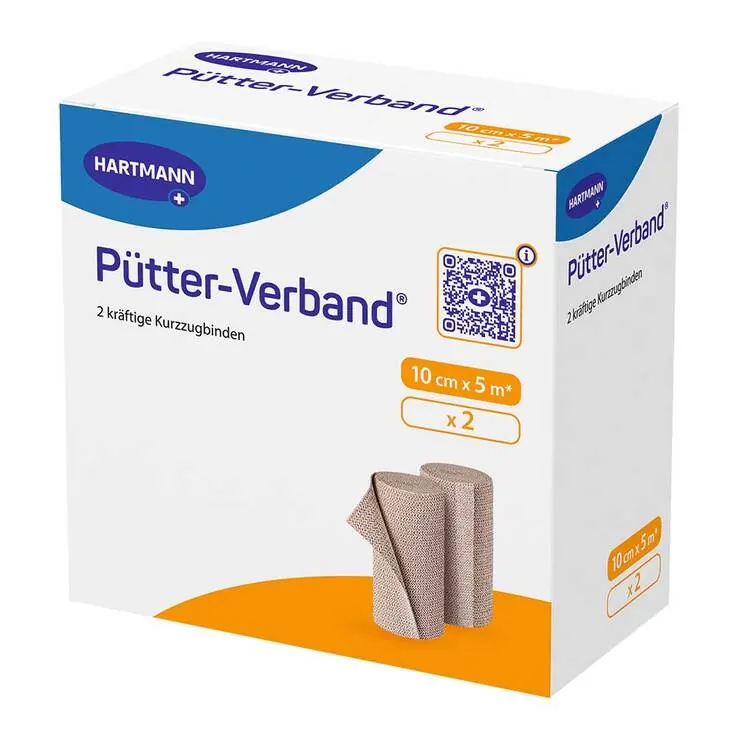 Pütter Verband 10 cm x 5 m, 2 St