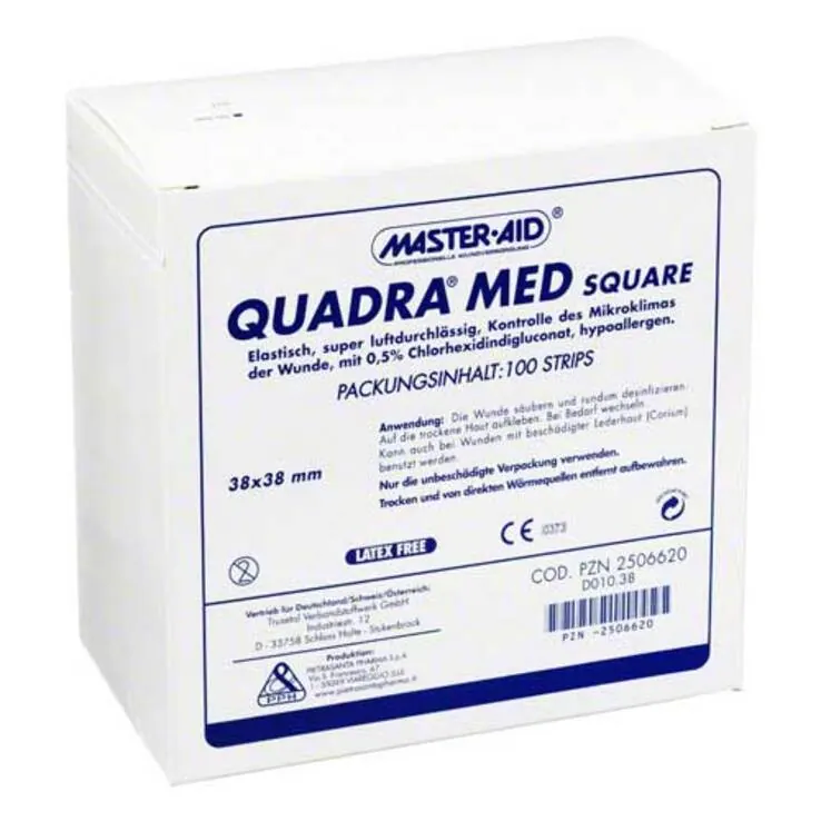 Quadra Med square 38x38 mm S, 100 St