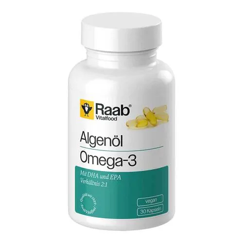Raab Vitalfood Algenöl Omega-3 Kapseln, 30 St