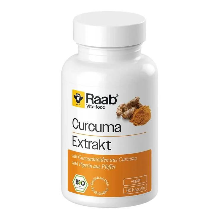 Raab Vitalfood Curcuma Extrakt Bio Kapseln, 90 St