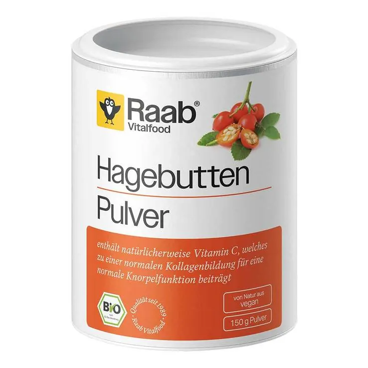 Raab Vitalfood Hagebutte Bio Pulver, 150 g
