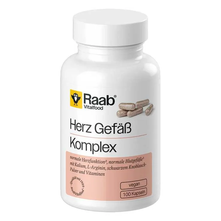 Raab Vitalfood Herz Gefäß Komplex Kapseln, 100 St