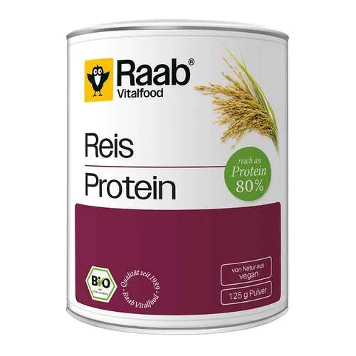 RAAB Vitalfood Reisprotein Bio Pulver, 125 g